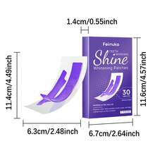 1盒/7片牙齿美白贴，深层清洁去除黄色污渍、咖啡渍、茶渍和其他顽固污渍，口腔护理牙贴 - 打條 - 查看 5