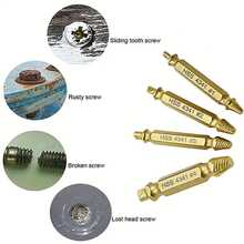 4pcs/6pcs Damaged Screw Extractor Set, High Speed Steel Reverse Thread Broken Bolt Remover Tool, Dual-Ended Screw Extractor, Suitable For Easily Removing Bolts, Screws And Broken Studs - A - View 9
