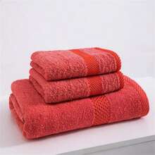 Toallas Las toallas de baño de algodón puro, en juegos, son una opción esencial para las familias y una de las mejores alternativas para hoteles. Son suaves, delicadas con la piel y muy absorbentes. - Naranja Quemada - Ver 5
