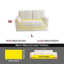 1 pieza Cojín de sofá de jacquard de peluche, almohadilla para asiento antideslizante y apta para mascotas, cubierta de sofá gruesa y cálida para sofás de 1 a 4 plazas, cubierta protectora decorativa, lavable a máquina - Multicolor - Ver 20