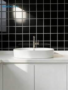 WalDecoo 4pcs/10pcs/20pcs Mosaik Kotak-kotak Tempel untuk Dinding Dapur, Kamar Mandi, dan Ruang Tamu - Mosaik kisi - View 12