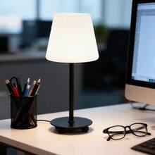 1pc Cream-Style LED Desk Lamp, Touch Control 3-Color Ambient Light (Dimmable), USB Powered, Home Bedroom Decor Lighting, Suitable For Dining Room, Cafe, Bar - Multi-color light - View 4