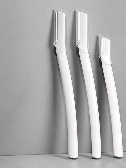 Bộ dụng cụ tỉa và cạo lông mày, dụng cụ cạo tẩy tế bào chết, máy tỉa lông cơ thể và bộ dao cạo mặt & lông mày, lưỡi dao cán dài có bảo vệ chính xác, dụng cụ tạo hình lông mày cho nữ, thích hợp sử dụng hàng ngày hoặc khi đi du lịch.