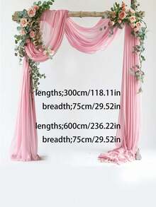 Cortina decorativa para arco nupcial, cortina de fondo de tul rosa, cortina de gasa - Adecuada para bodas, ceremonias de arco nupcial, decoraciones de cumpleaños, despedidas de soltera, fondos de boda al aire libre y decoraciones de fiestas - Púrpura - Ver 8