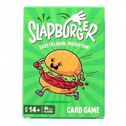 Slapburger 卡牌游戏，家庭聚会游戏，2-6人桌面游戏