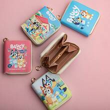 1pc New Cartoon Anime Blueyr Theme Party Children And Students Cute Change Bag Card Bag - Multicolor - View 3