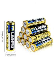 Pin kiềm AA+AAA 1.5V, điện áp ổn định, hiệu suất cao, bền lâu, thích hợp cho máy bay không người lái, đồ chơi, đèn pin, máy cạo râu, đồng hồ, chuông cửa, chuột không dây, đèn dây trang trí, Halloween, Giáng sinh, trang trí trong nhà, đèn sân vườn ngoài trời. Pin dùng một lần, không sạc lại được. - Nhiều màu - Xem 4