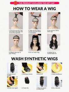 派对假发，耐热透气，合成纤维材质，自然发际线，自由分缝，适合派对、日常佩戴、春夏两季，水波纹卷发假发，音乐节假发，绿色 - 彩色 - 查看 9