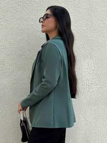 Women Coats - Verde militar - Ver 2