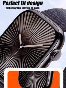 4pcs High Definition Screen Protector Film, Compatible With Apple Watch 40mm Series SE/6/5/4, Soft Clear HD Transparent Film, Scratch-Resistant, Bubble-Free, Compatible With Apple Watch 1/2/3 (38mm/42mm), 4/5/6/SE/SE3 (40mm/44mm), S7/S8/S9 (41mm/45mm), Ultra1/Ultra2/Ultra3 (49mm), Series 10/Series 11 (42mm/46mm) - Clear - View 3