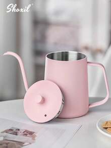 shoxil 3/8/10/14/15pcs Pink & Coffee Color Set With Black Storage Box, Hand Drip Coffee Set, Drip Coffee Set, 2-4 Cups, Suitable For Home Gathering, Holiday Gift, Coffee Set, Coffee Accessories, Applicable To Living Room, Office, Bedroom,Outdoors, Camping, Picnic - Coffee Set - View 4