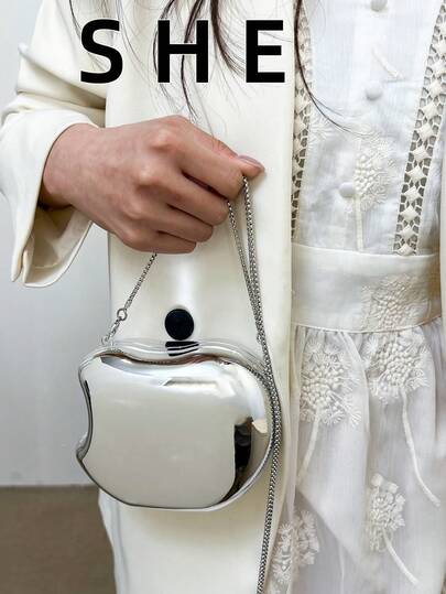 2026新款极简迷你链条钱包零钱包，亚克力斜挎包，女士款