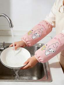 Sanrio Stain-Resistant Sleeve Covers for Women & Girls - Cute Hello Kitty, My Melody, Kuromi, Cinnamoroll, Pochacco Cartoon Arm Warmers - Easy Wash & Quick Dry - Perfect for School, Office, Cooking & Cleaning, Sanrio Licensed Character Collection, Adorable Kawaer Collection, Adorableer，Lablealable, Comightable, AFtable, Comightable, AFtable，Labledable, 長度， - 多種 - 查看 8