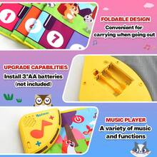 Musical Carpet With Sound & Light Effects, Animal Themed Touch Play Mat, Portable Floor Piano Dance Mat With Recording, Playback & Demo Modes, Early Education Development Music Toy Gift For Boys & Girls - Multicolor - View 9