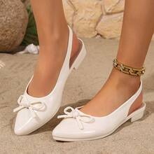 Women's Versatile Slip-On Mules, Suitable For Commuting And Travel - White - View 4
