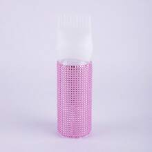 1pc 120ml Crystal Rhinestone Hair Oil Bottle With Comb, Suitable For Salon And Home Use - View 8