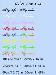 Customizable Birthday/Anniversary/Wedding/Conference Gift Stickers, Mirror Stickers, DIY Gifts, Handmade, Handwritten, Wedding Stickers, Gift Stickers. Suitable For Glass, Cups, Rollers, Balloons, Etc. - Multicolor - View 9