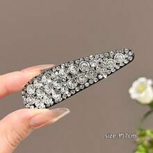 2pcs Rhinestone Hair Clips, Bangs Clips, Side Bangs Clips, Water Drop Hair Clips,Summer,Holiday,Travel - Multicolor - View 10