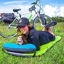 Gear Doctors Colchoneta de Dormir autoinflable para Acampar 4.3 R aislada de 1.5 Pulgadas imprescindible con Espuma Inflable colchón de Aire autoinflable para Acampar Cuna Tienda de campaña - Autoinflable - Ver 2