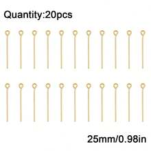 20 chiếc ghim chữ T bằng thép không gỉ, dùng để tự làm đồ trang sức, vòng cổ, vòng tay, bông tai, ghim chữ T, ghim bi. - tự làm lấy - Xem 15