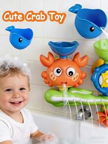 Children's Interactive Suction Cup Bath Toys Set - Durable ABS Material, Multi-Color Options, Improve Hands-On Ability And Fun - Multicolor - View 3