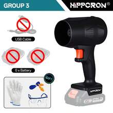 HIPPCRON 21V 无绳吹叶机 - 园艺工具、园艺用品、家用电器，轻便手持式电动吹叶机，适用于花园、清扫落叶、灰尘、汽车、积雪和冰块，多功能家居和庭院清洁工具 - 不含電池 - 查看 10