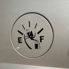 1张油箱贴纸，燃油表仙女贴纸，精灵贴纸，趣味油箱贴纸，空油箱贴纸，汽车贴花 - 1pcs - 查看 4