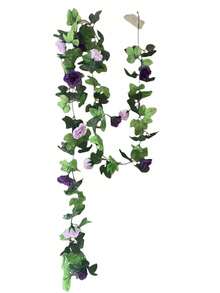 240cm Purple Rose Vine, 1/3pcs Set - Suitable For Home Decor, Wedding Decor, Tabletop Decor, Party Decor, Holiday Decor - Purple - View 7