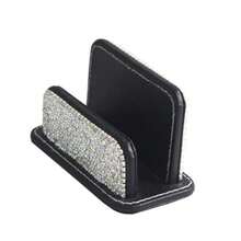 Bling Pure Handmade Bling Bling Rhinestones Stainless Steel Metal Business Card Holder Name Card Case Vertical - Vertical - Ver 6