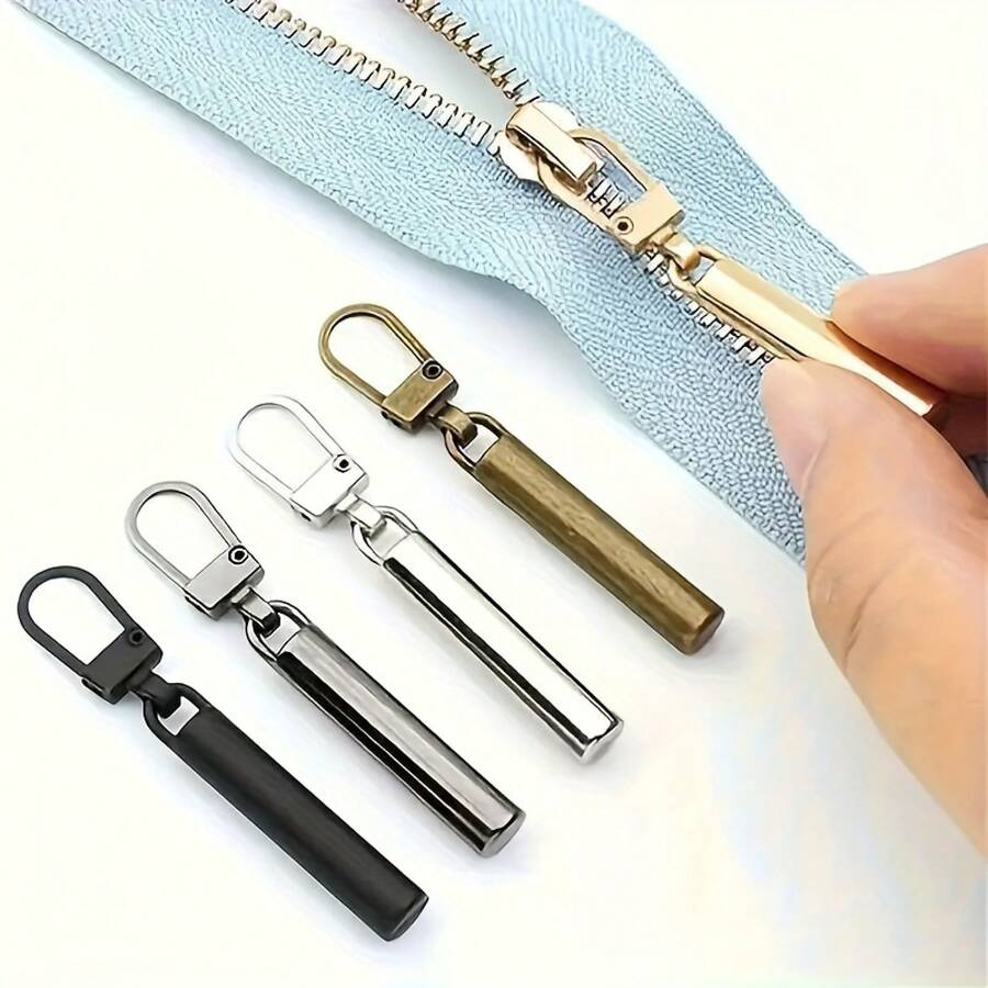 4pcs Universal Zipper Puller, Detachable Metal Zipper Pendant - 4 màu khác nhau - Xem 1