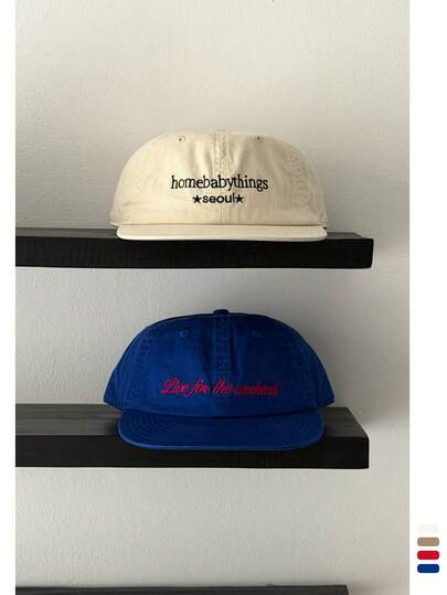 Mũ lưỡi trai in chữ - Vành rộng, phẳng, thích hợp cho mùa xuân/hè, ôm sát khuôn mặt, kiểu mũ bóng chày hip-hop, che nắng, mũ bóng chày vành phẳng unisex.