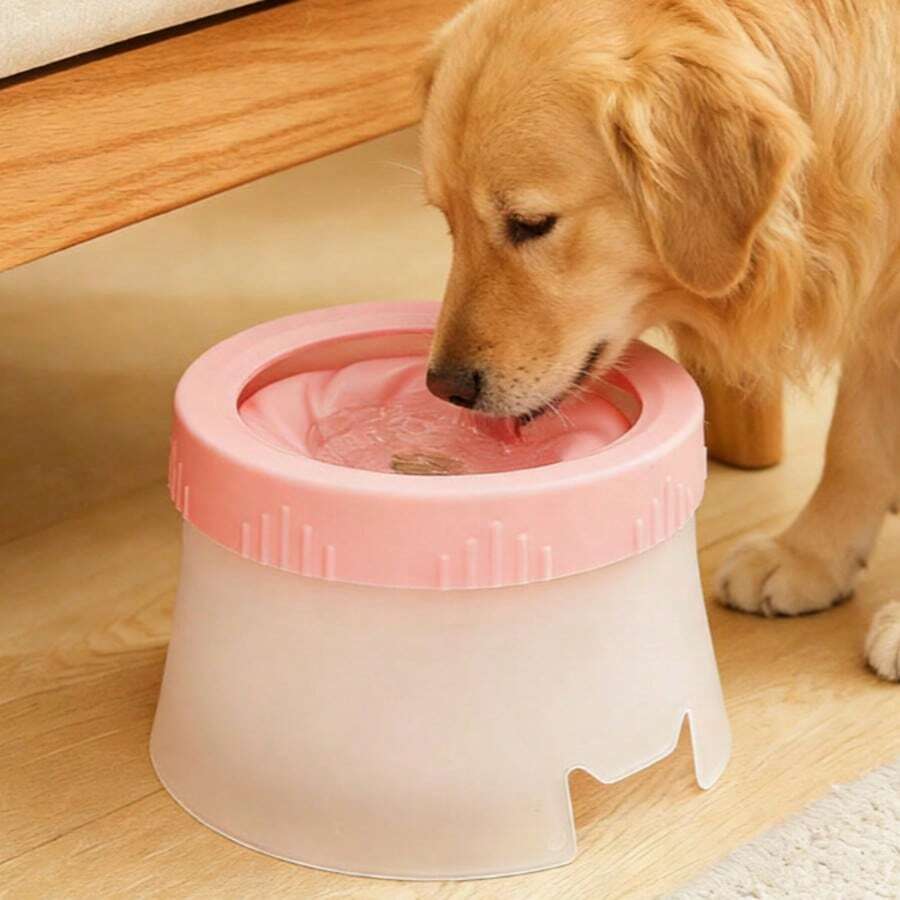 适用于猫狗的漂浮式宠物水碗，防滑底座，易于清洁，不会弄湿嘴巴 - 1.3L - 查看 1