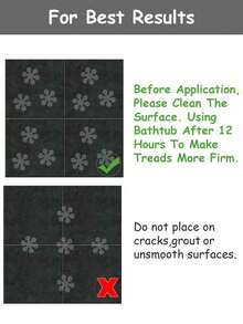 WoStick 10Pcs Flower Pattern Non-Slip Bathtub Stickers, Self-Adhesive Bathroom Safety Decals For Tub & Shower Floors - Multicolor - View 3