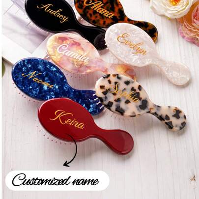 Lược cài tóc khắc tên cá nhân, Lược cài tóc mini tùy chỉnh, Lược cài tóc bỏ túi khắc tên, Bàn chải tóc khắc tên tùy chỉnh, Quà tặng cho phù dâu, Quà tặng cho mẹ, Quà tặng cô dâu, Quà tặng cho cô dâu