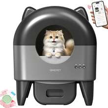 CATCOOL Self-Cleaning Cat Litter Box XXL 100L, Automatic Cat Litter Box With Garbage Bags, APP Control Electric Cat Litter Box - EU E Type Plug(220-240V) - View 1
