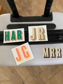 Nhãn dán tên ba chiều tùy chỉnh, nhãn dán chuyển nhiệt, decal tên vinyl bóng mờ cá nhân hóa, nhãn dán tên vinyl hai lớp, nhãn dán tên, nhãn dán chữ tên phù hợp cho hành lý, cốc, ly, bóng bay, cuộn giấy, nhãn quà tặng hoặc đám cưới tự làm. - Nhiều màu - Xem 4