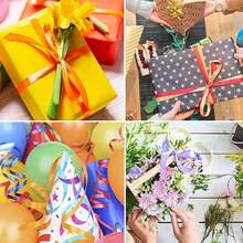 1/9/10 Rolls Colorful Satin Ribbon, 0.19 Inch X 11 Yards Fabric Ribbon, Curling Shiny Ribbon Rolls, Multi-Color Arts & Crafts Gift Wrapping Floral Wedding Holiday Party Decoration Supplies - View 11