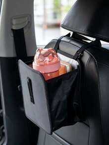 Hanging Car Trash Can, Foldable Waterproof Car Seat Back Storage Box, Leak-Proof Car Garbage Bin With Adjustable Straps, Universal Car Interior Organizer,Car Interior Storage Solution - Storage Bag - View 4