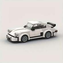 361pcs White Building Blocks Car Set, Adult Puzzle Creative Toy, Boys DIY Car Model Kit, Car Model Set, City Tech Champion Cup Series, Suitable As Birthday, Halloween, Christmas Gift, Also For Collection And Home Decor - Model - View 6