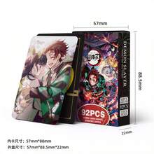 92PCS Laser Flash Cards, Featuring Tan/Jiro Kama/Do, Ne/Zuko Kama/Do, Zen/Itsu Agat/Suma, Ino/Suke Hashi/Bira, Double-Sided LOMO Cards. High-Definition Printed Anime Merch Boxed Cards, Must-Have Collectibles For Anime Fans, Perfect Choice For Your Collection Binder.92pcs (60 Cards + 32 Small Stickers) - Multicolor - View 7