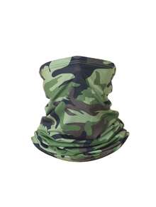 1pc Camouflage Pattern Full Face Mask, Versatile Cycling Mask, Fishing Mask, Multi-Functional Neck Gaiter, Outdoor Activity Magic Scarf, Suitable For Windproof, Dustproof And Sun Protection During Cycling - Multicolor - View 14