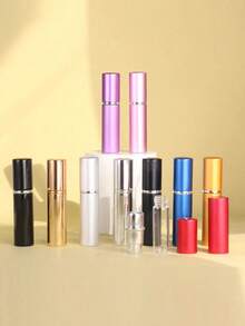1pc/7pcs 5ml Refillable Perfume Bottle With Spray, Portable Travel Size Atomizer Cosmetic Container, Leak Proof Fragrance Pump, Mini Sized For Easy Carry And Storage - 1PC Matte Red - View 5