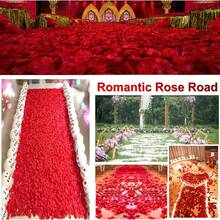 1000 PCS Artificial Red Petals, Rose Petals For Weddings, Valentine's Day, Birthdays, Romantic Atmosphere - Burgundy - View 2
