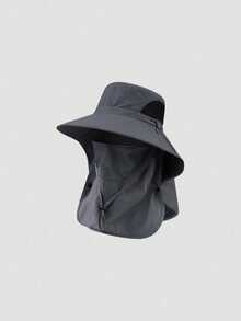 1 Stück Herren Sommerhut, Outdoor Angeln UV-Schutz Gesichtsmaske, 5 Tragemöglichkeiten, Strand, Urlaub, Festival, Reise - Fischerhut - Übersicht 4