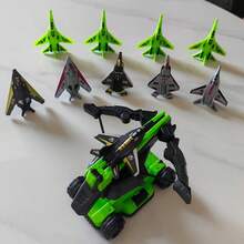 Kids Catapult Airplane Toy Set, Launching Fighter Plane, Suitable For Boys Social Interaction - Green - View 4