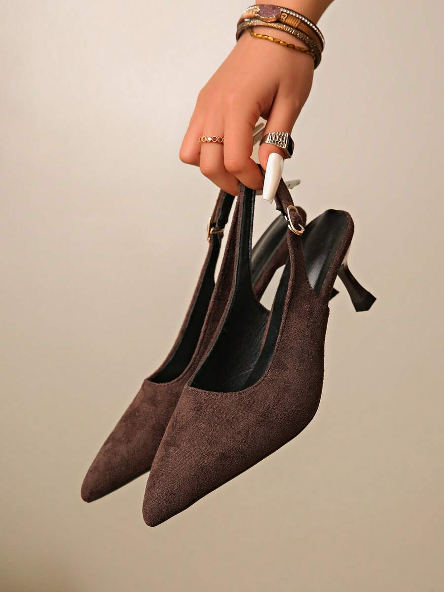JABOOLINX Giày sandal quai ngang thanh lịch kiểu Pháp cổ điển, sandal nơ thời trang mùa xuân/hè, giày cao gót mũi nhọn sành điệu mới về, sandal nơ công sở nhẹ nhàng, sandal đa năng mùa hè mới phù hợp với váy.