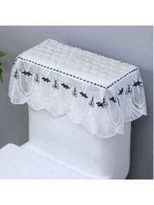 Toilet Tank Cover - Decorative Fabric, Full Wrap Design For Bathroom Aesthetics, 1pc - Multicolor - View 2