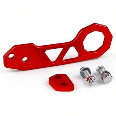 Gancho de remolque universal para coche, gancho de remolque de aleación de aluminio, anilla de remolque para coche, gancho de remolque de competición para parachoques trasero, accesorio para coche apto para la mayoría de sedanes, SUV y camiones.