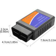 蓝牙 OBD2 扫描仪，兼容 iOS、安卓和 Windows 系统，无线汽车诊断扫描工具，ELM327 OBDII 故障码读取器，发动机故障灯检测，实时数据（蓝牙） - OBD2 - 查看 7