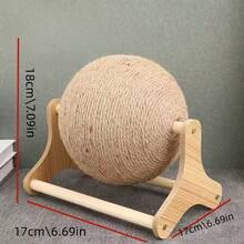Sisal Scratching Ball, Chew Toy, Stress Relief Ball For Cats, Durable Pet Toy - Multicolor - View 2
